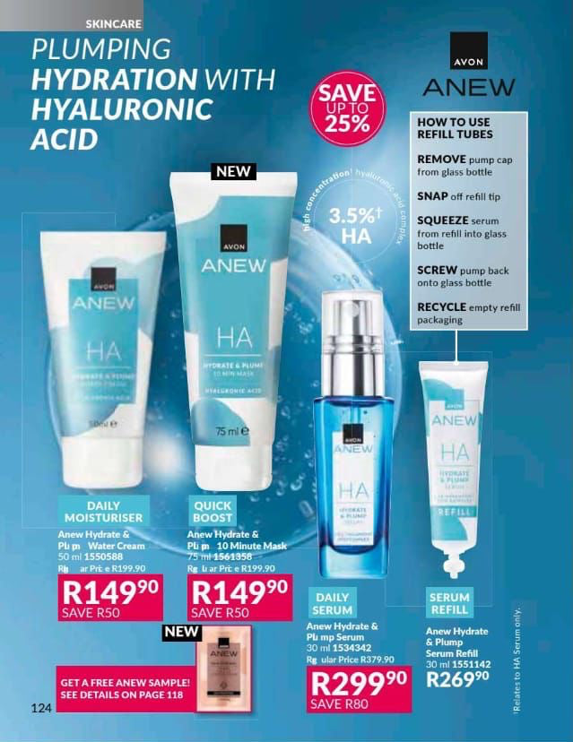 Anew Hydrate and Plump Collection